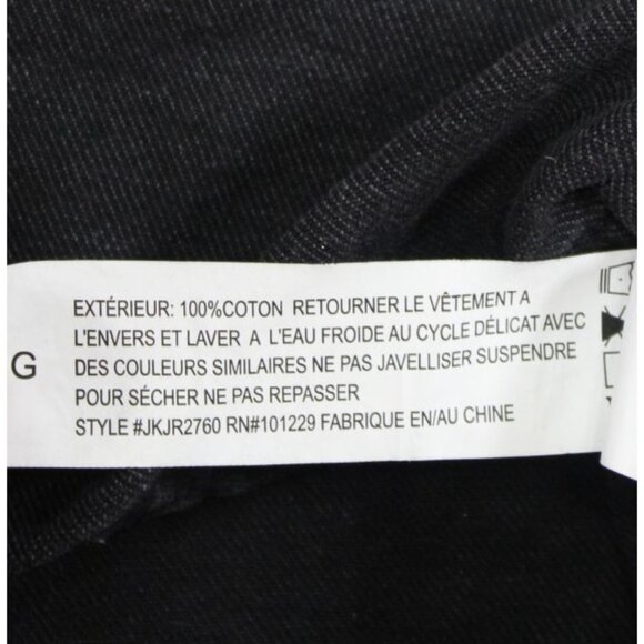 Stoosh Vintage Denim Black Button-Up Shirt With Embroidered Butterflies - Picture 8 of 8